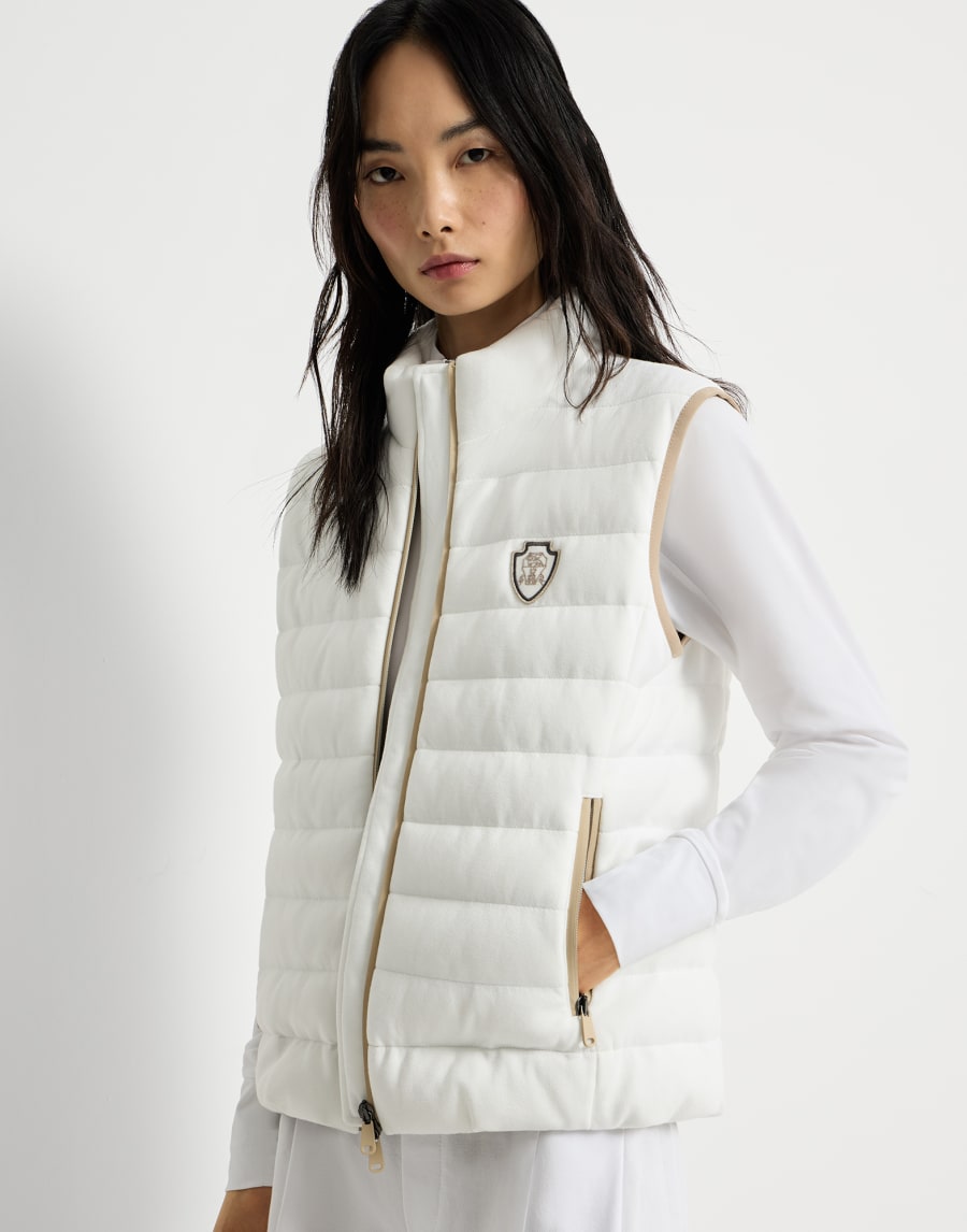 Down vest White Woman - Brunello Cucinelli