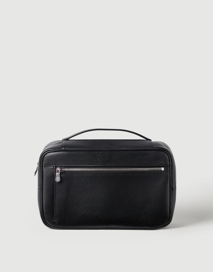 Grain leather beauty case Black Man - Brunello Cucinelli
