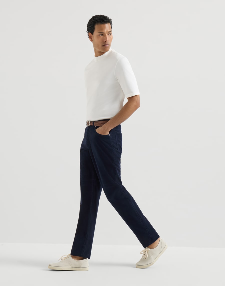 Five-pocket trousers Dark Denim Man - Brunello Cucinelli