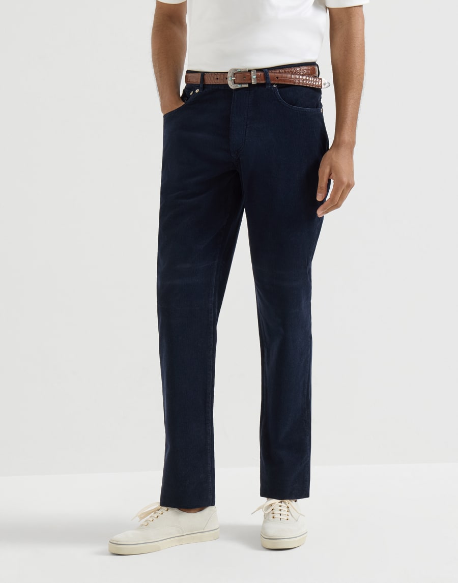 Five-pocket trousers Dark Denim Man - Brunello Cucinelli