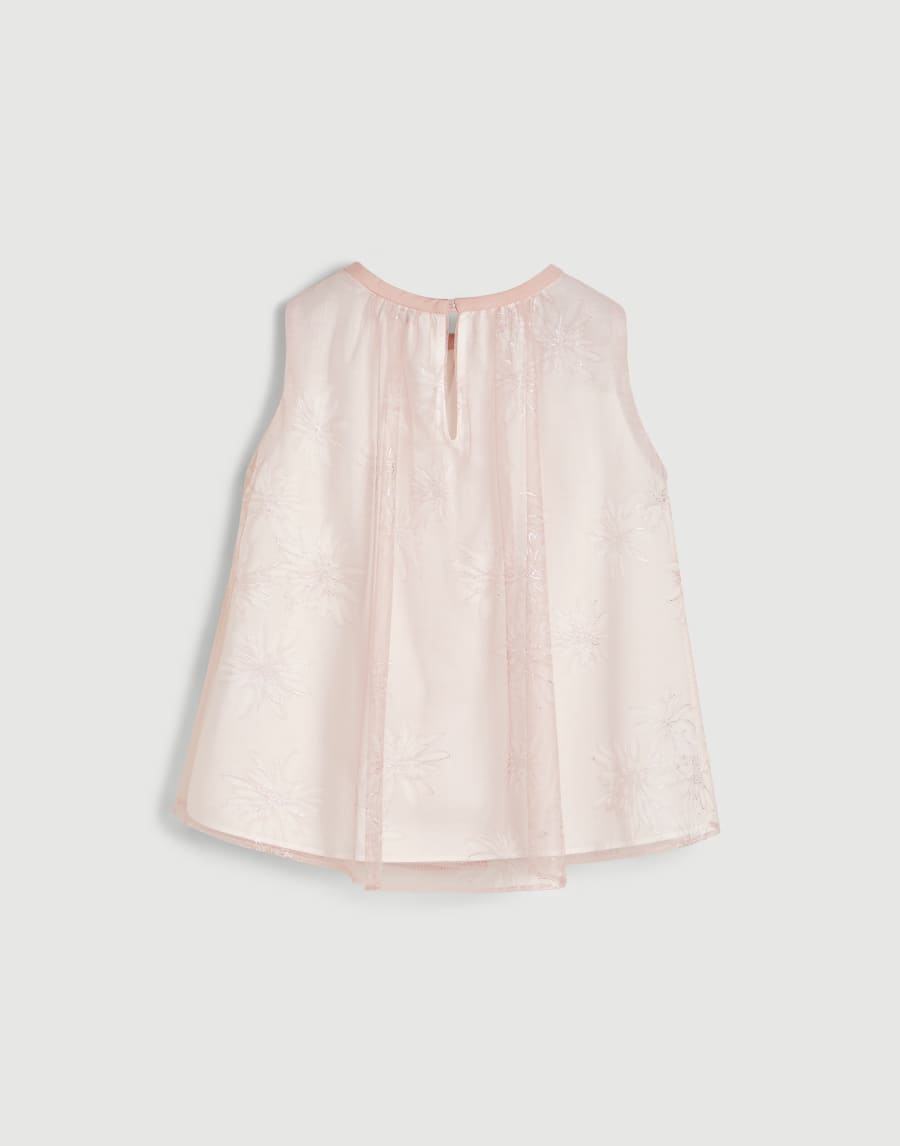 Sparkling daisy top Light Pink Girls - Brunello Cucinelli