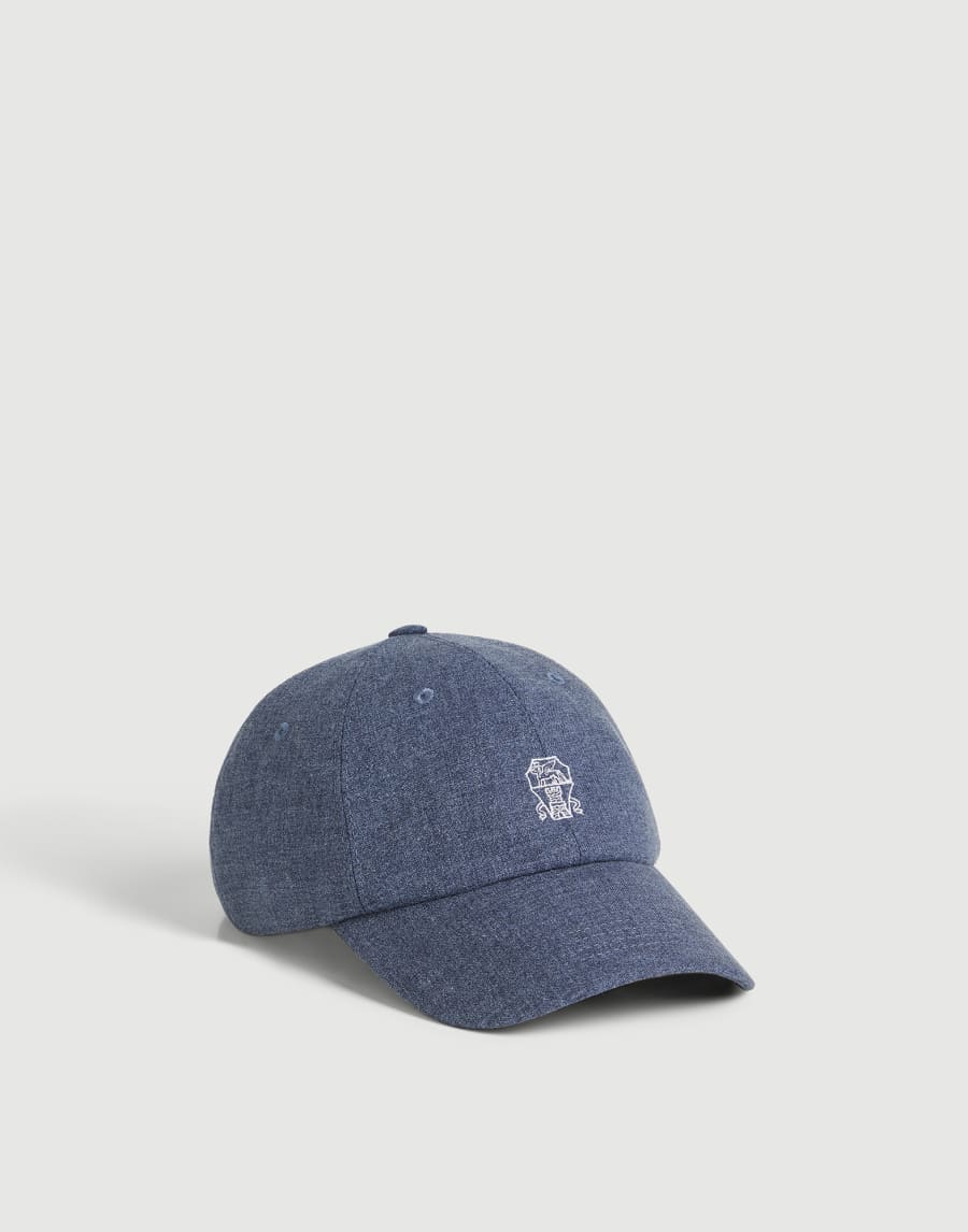 Casquette de baseball avec logo Denim Garçon - Brunello Cucinelli