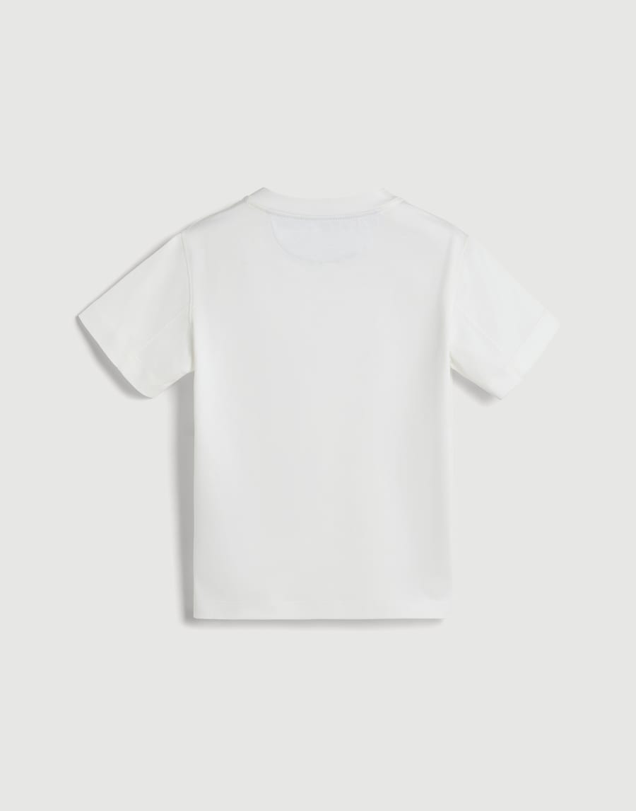 Jersey T-shirt Off-White Boys - Brunello Cucinelli