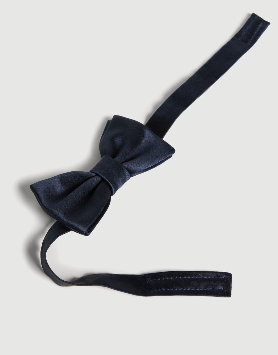 Satin bowtie Navy Blue Boys - Brunello Cucinelli