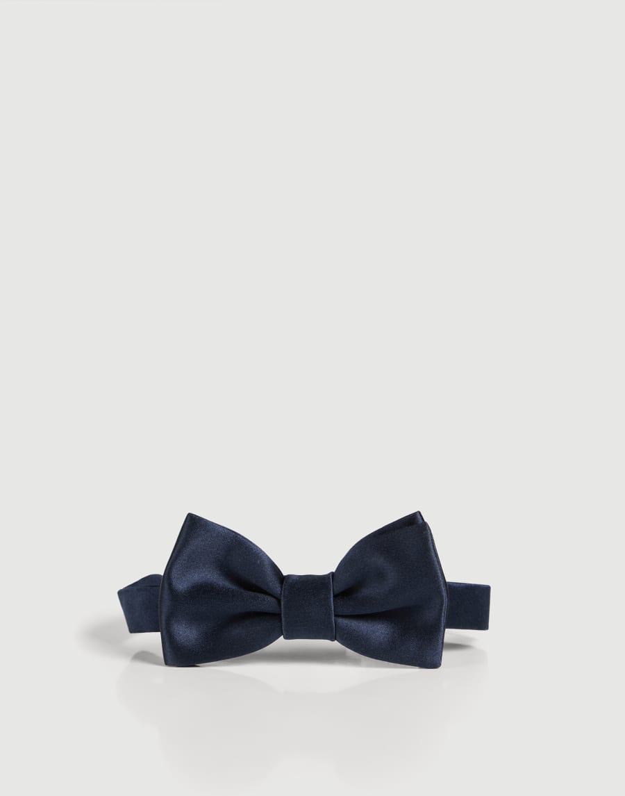 Satin bowtie Navy Blue Boys - Brunello Cucinelli