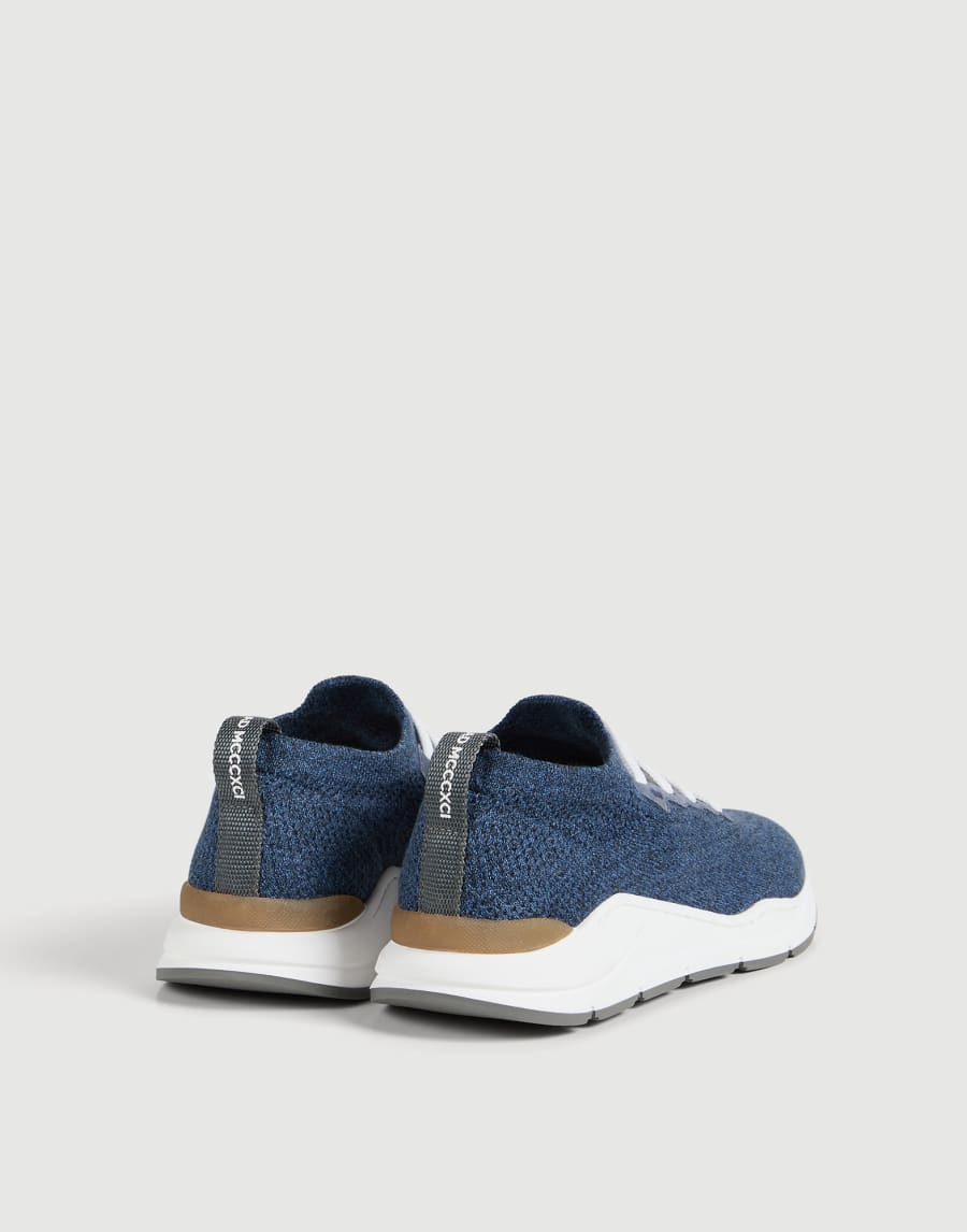 Zapatillas de running de punto Denim Niño - Brunello Cucinelli
