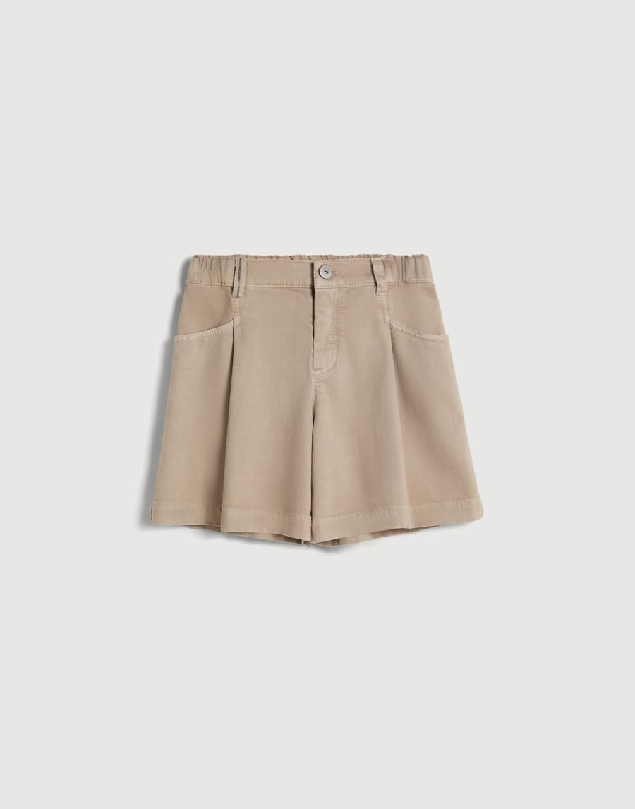 Baggy-Shorts mit Monili Sand Mädchen - Brunello Cucinelli