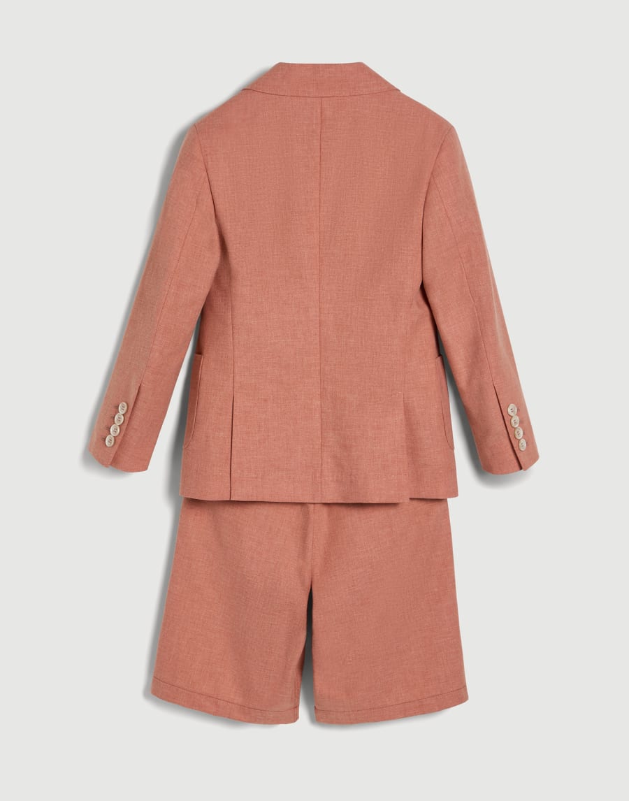 Suit with Bermuda shorts Apricot Boys - Brunello Cucinelli