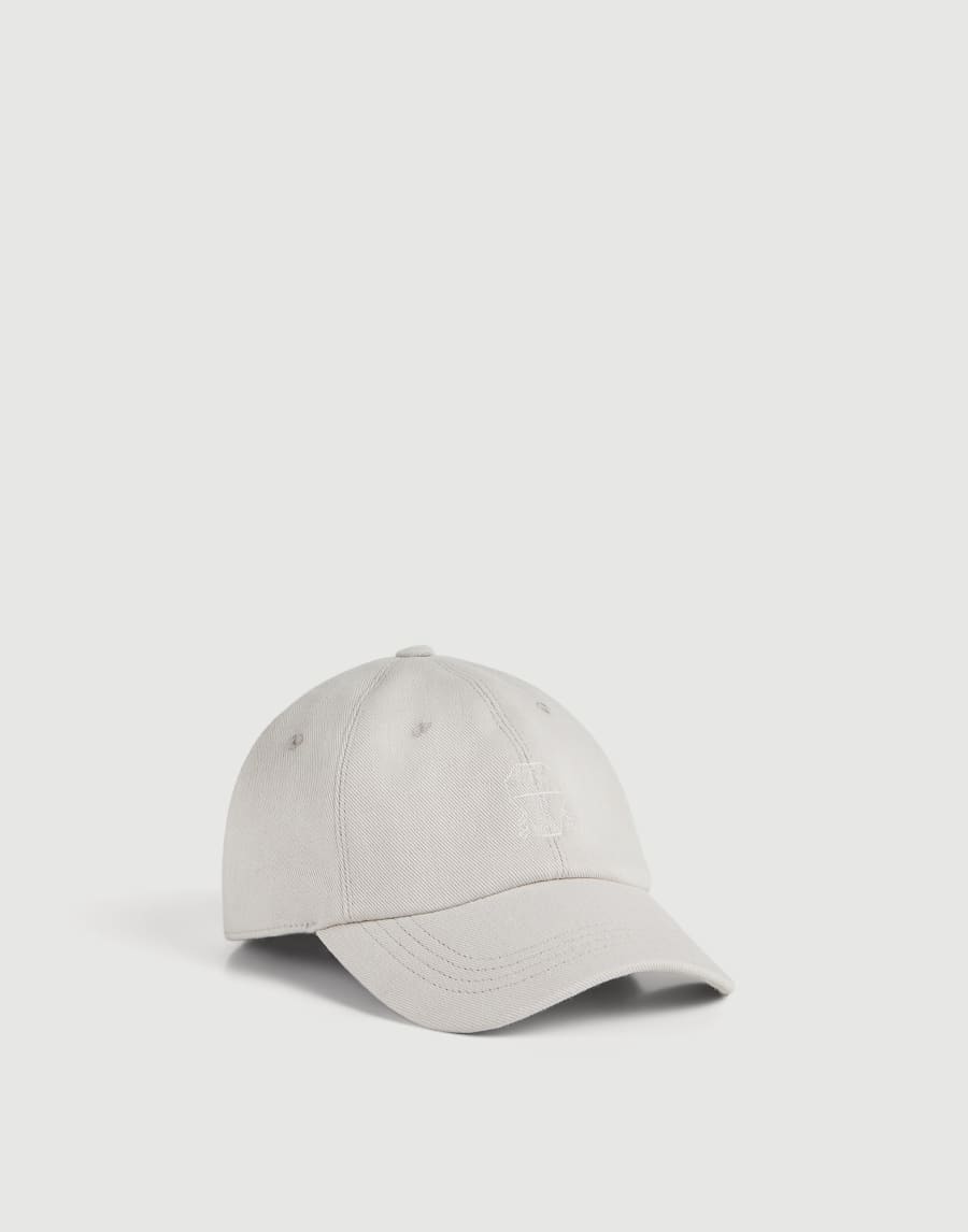 Lightweight denim baseball cap Light Grey Boys - Brunello Cucinelli