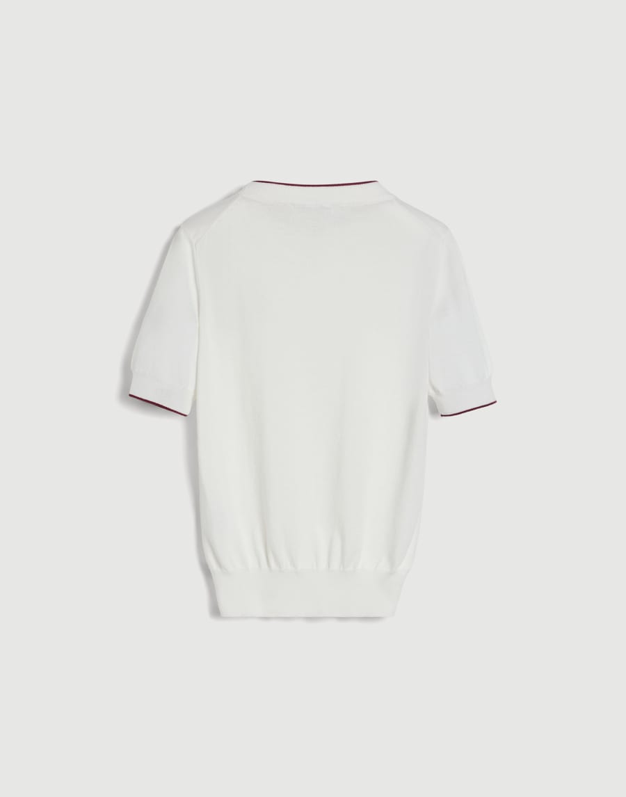 Lightweight knit T-shirt White Boys - Brunello Cucinelli