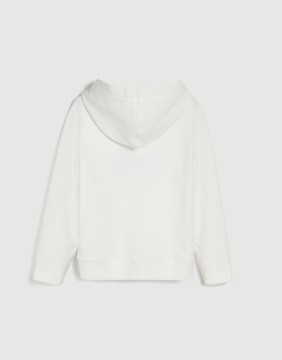 French terry sweatshirt with ‘air’ motif Off-White Boys - Brunello Cucinelli