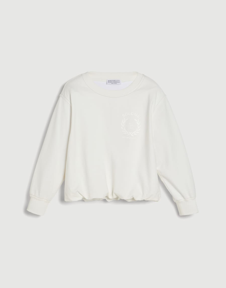 Sweatshirt with print White Girls - Brunello Cucinelli