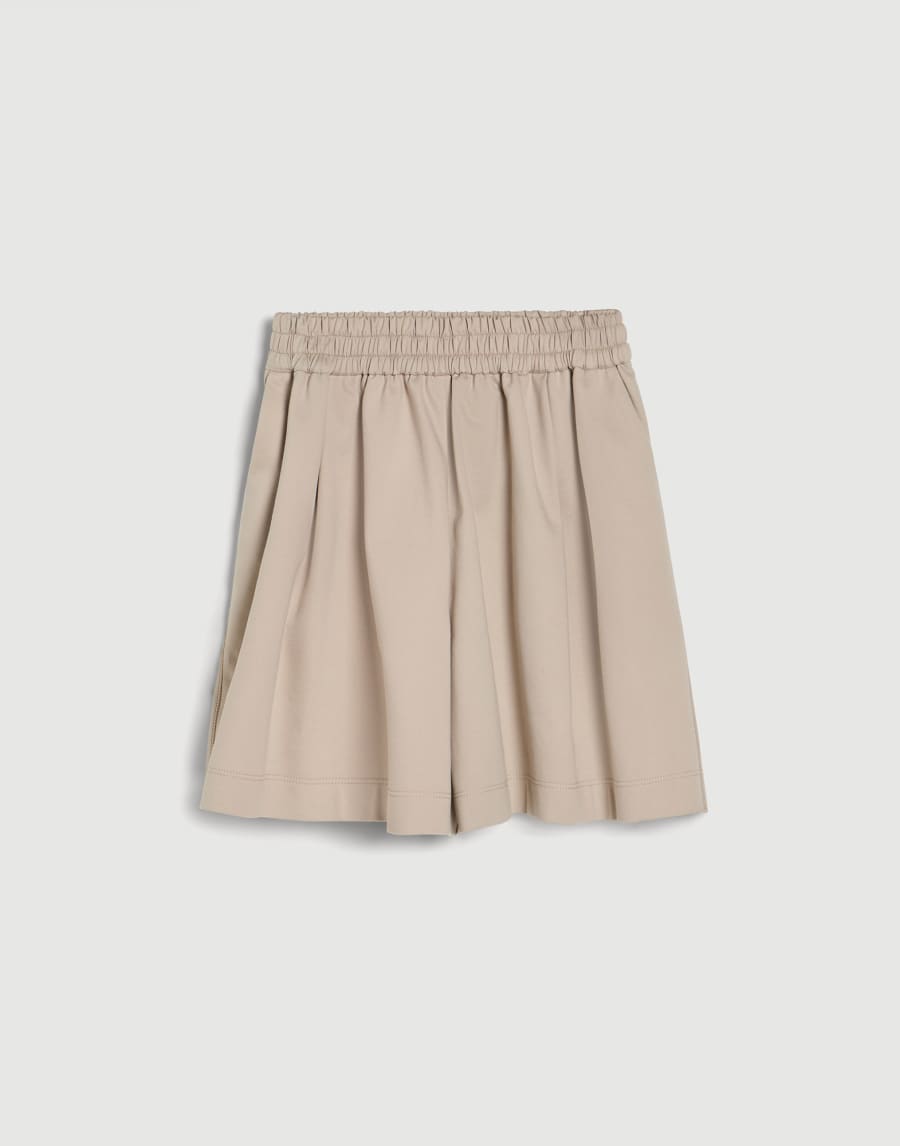 Bermudas de interlock Couture Beige Niña - Brunello Cucinelli