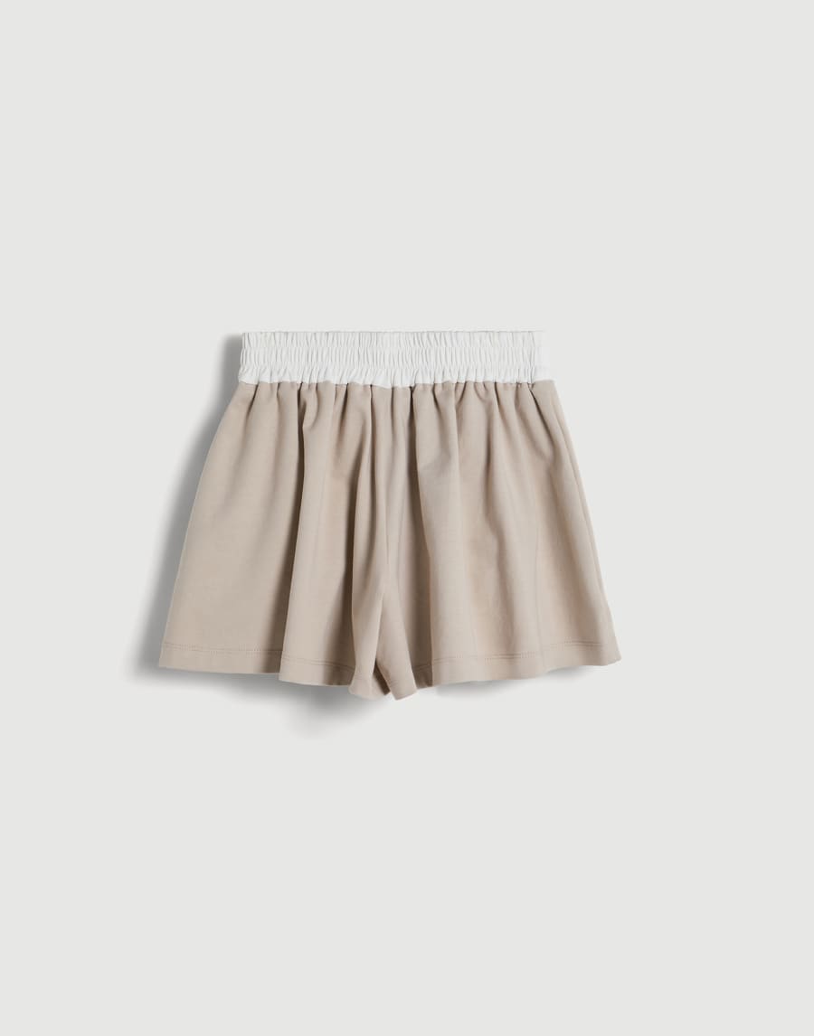 Short en molleton léger Beige Clair Fille - Brunello Cucinelli