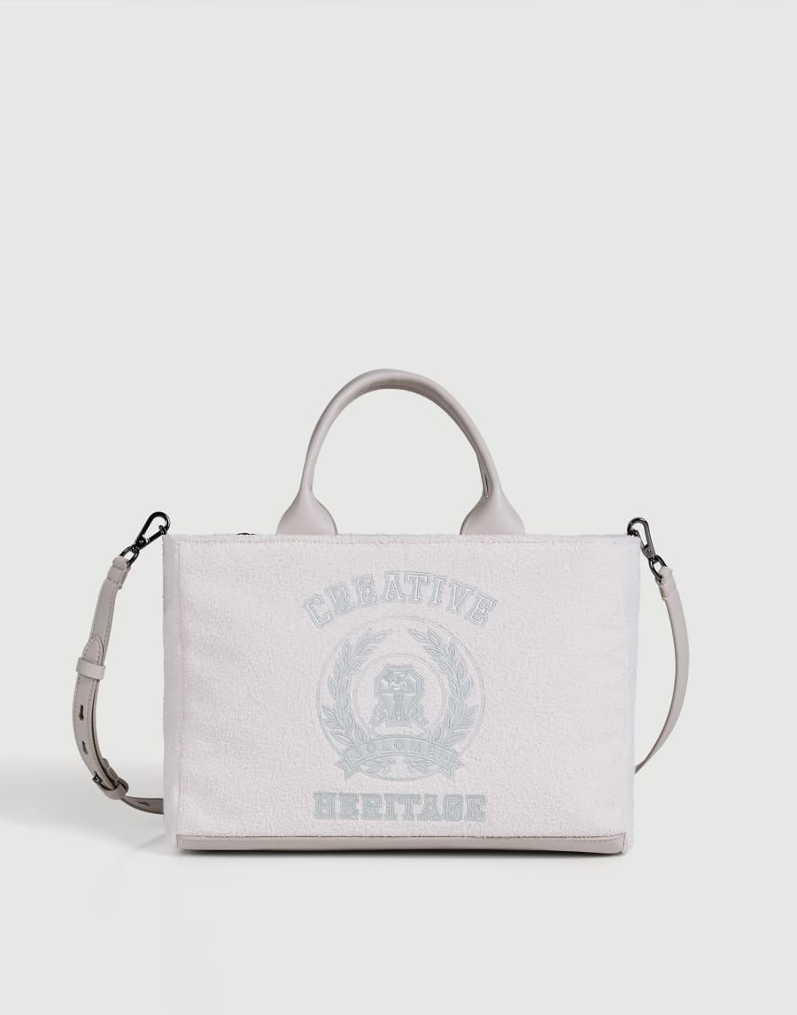 French Terry bag with embroidery Panama Girls - Brunello Cucinelli