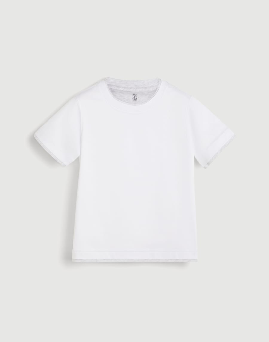 T-shirt with faux-layering White Boys - Brunello Cucinelli
