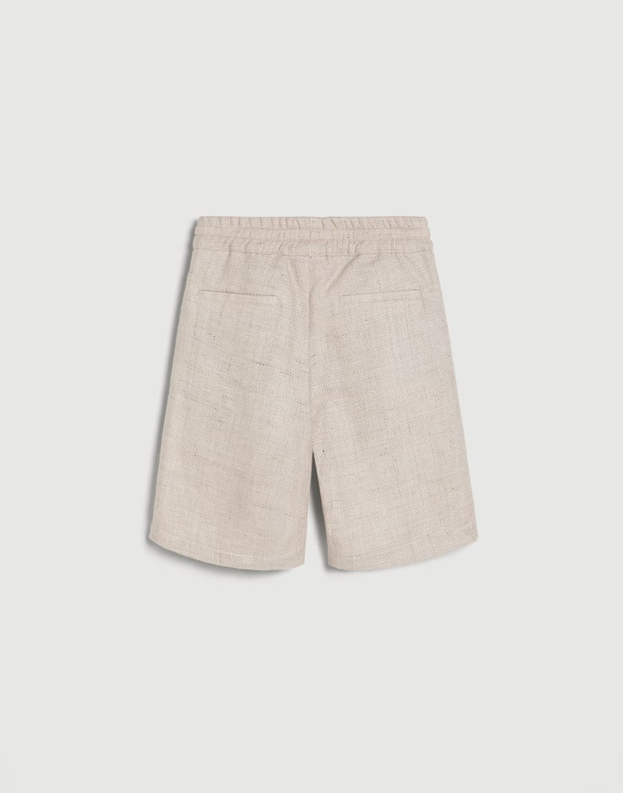 Bermuda en hopsack Beige Clair Garçon - Brunello Cucinelli