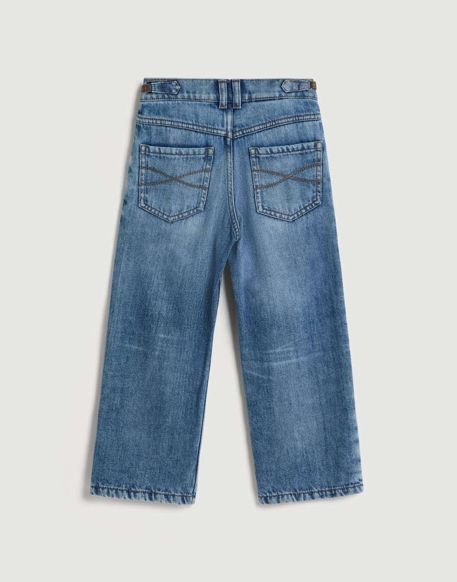 Straight-Hose Jeansblau Mädchen - Brunello Cucinelli