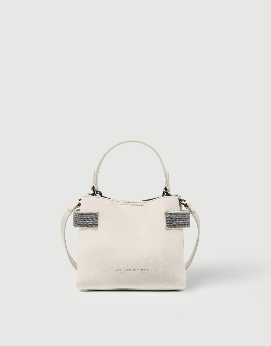 Small Top-Handle Essence bag Ivory Woman - Brunello Cucinelli