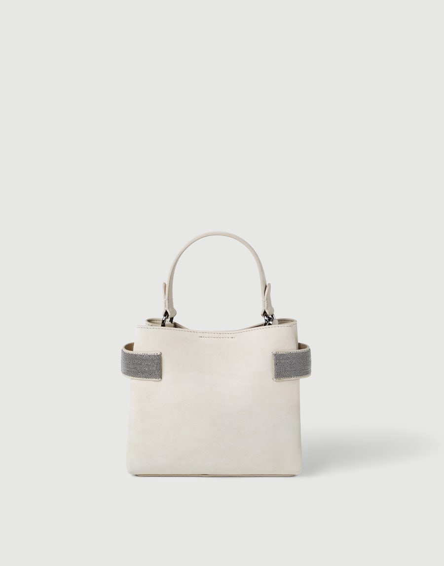 Small Top-Handle Essence bag Ivory Woman - Brunello Cucinelli