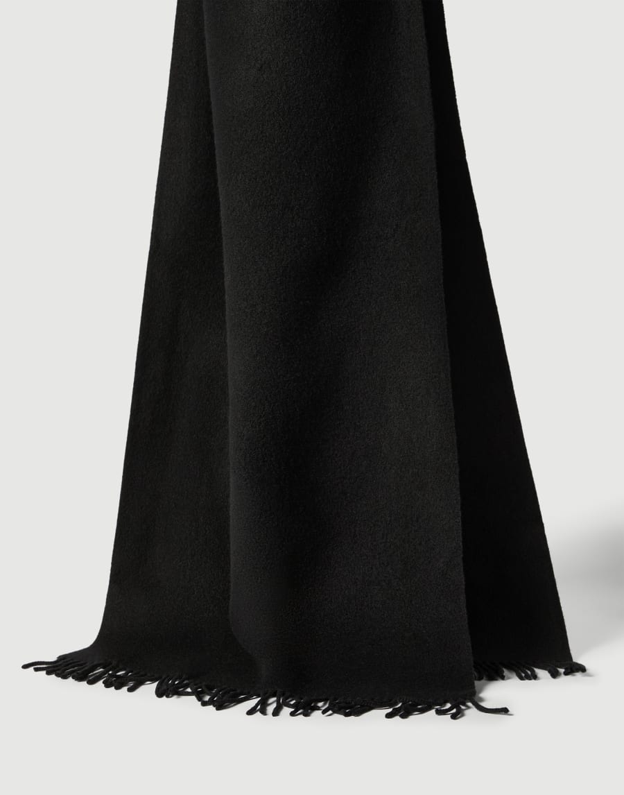 Knit scarf with hood Black Woman - Brunello Cucinelli