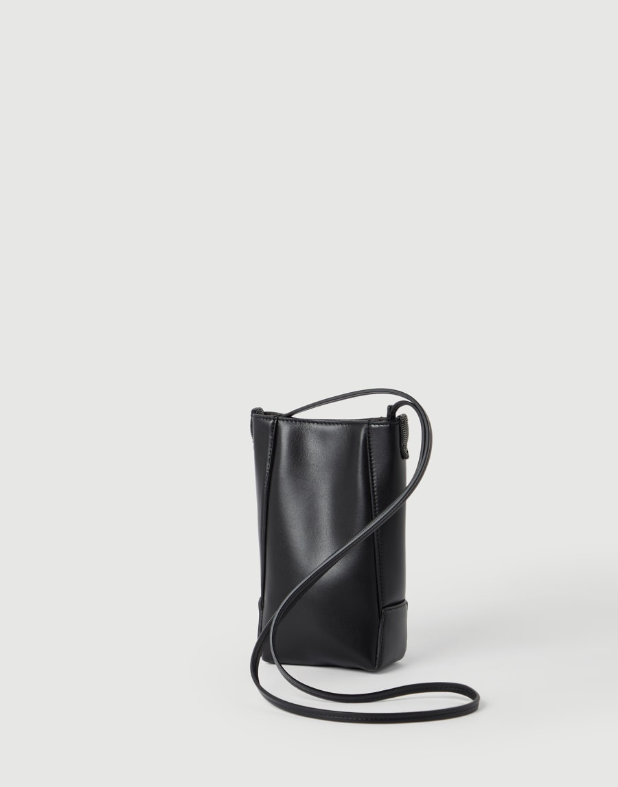 BC Duo phone holder Black Woman - Brunello Cucinelli