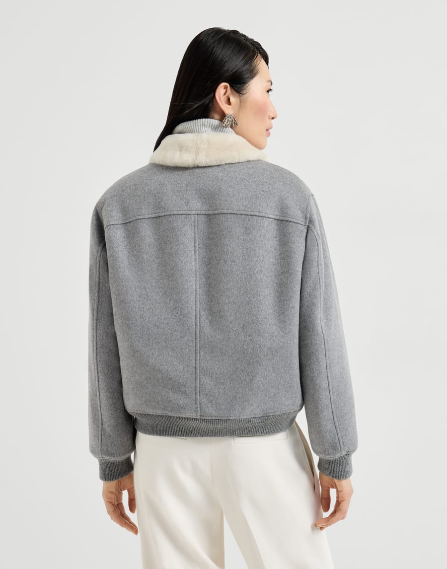 Aviador de cachemir y vicuña Gris Mujer - Brunello Cucinelli