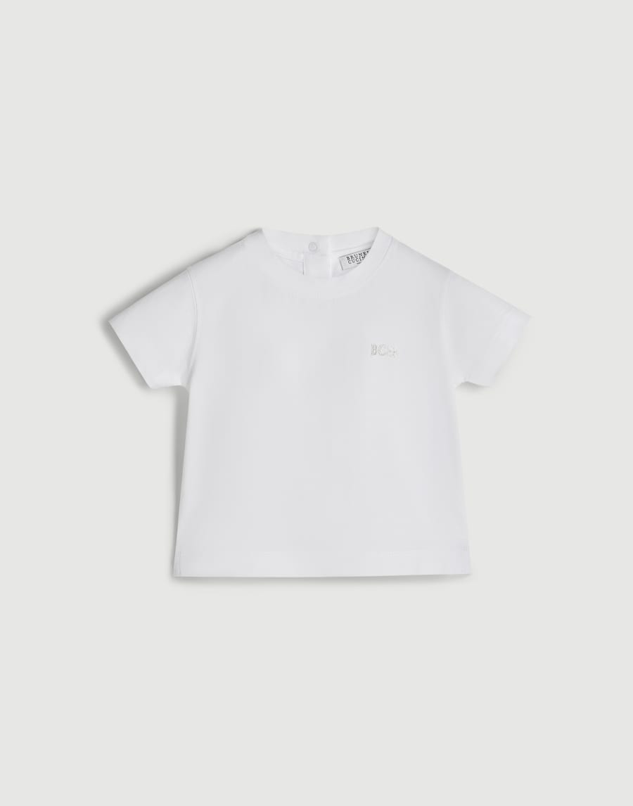 Cotton jersey Baby Bernie T-shirt White Baby - Brunello Cucinelli