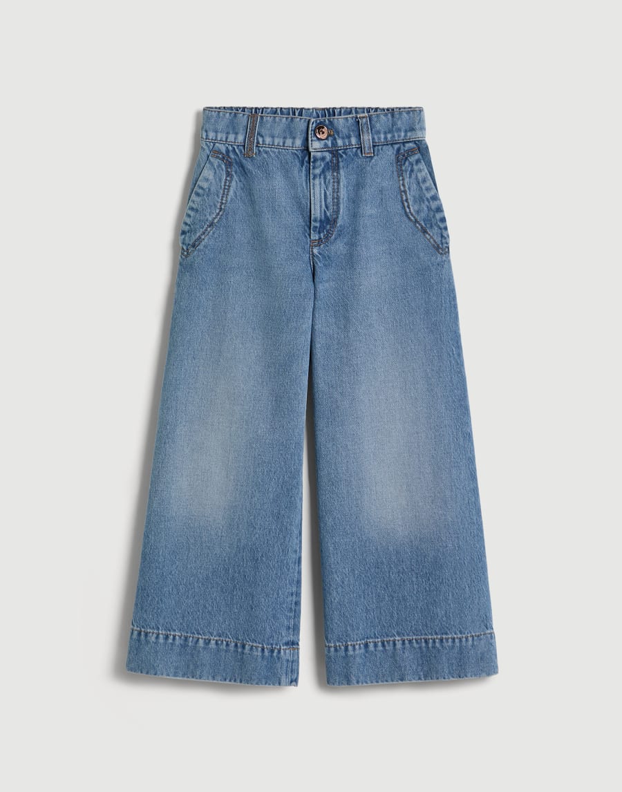 Flared-Hose Jeansblau Mädchen - Brunello Cucinelli