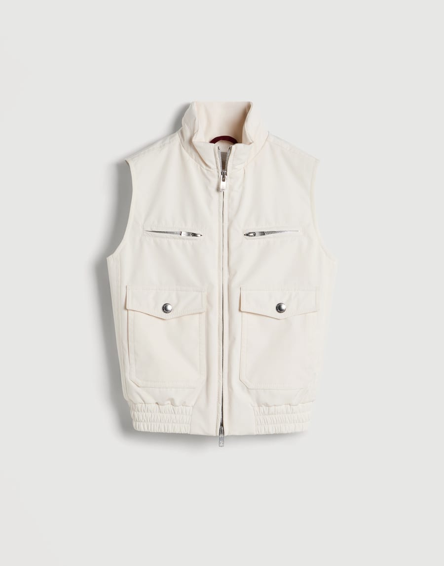 ナイロン ダウンベスト オフホワイト ボーイズ - Brunello Cucinelli