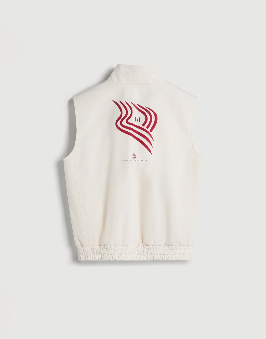 ナイロン ダウンベスト オフホワイト ボーイズ - Brunello Cucinelli