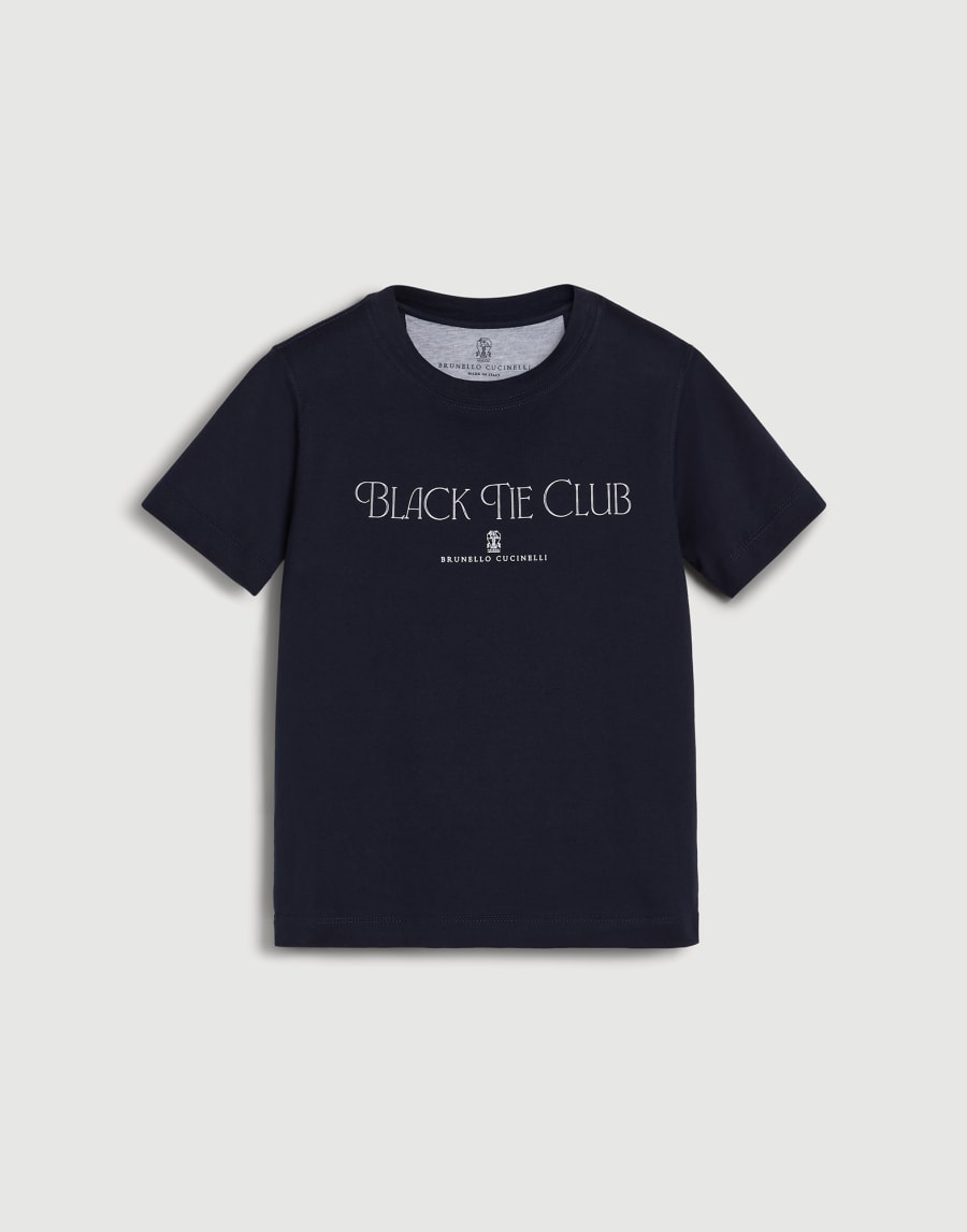Jersey T-shirt Blue Boys - Brunello Cucinelli