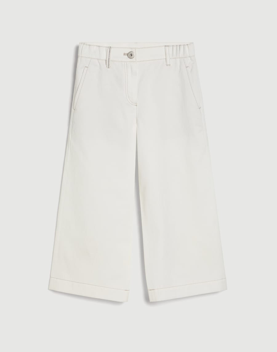 Square trousers with monili White Girls - Brunello Cucinelli