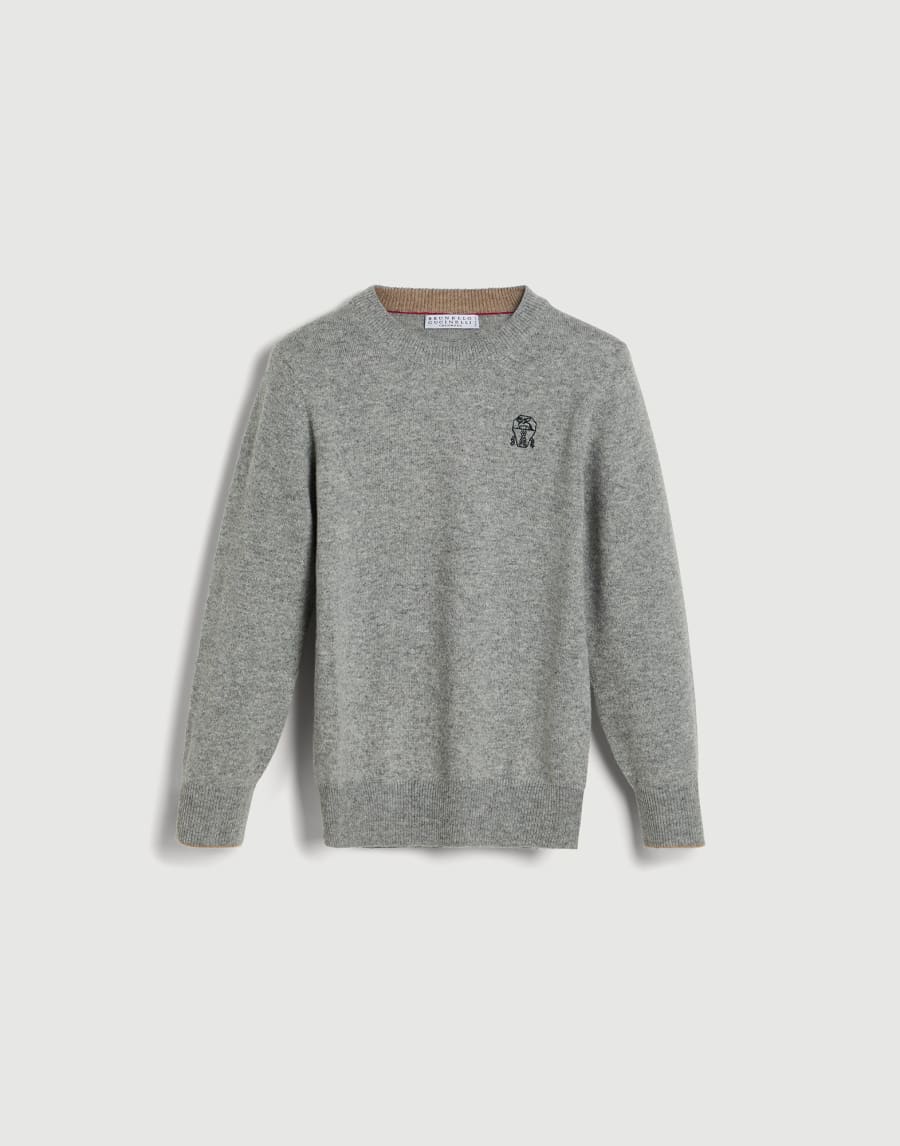 Cashmere sweater Dark Grey Boys - Brunello Cucinelli