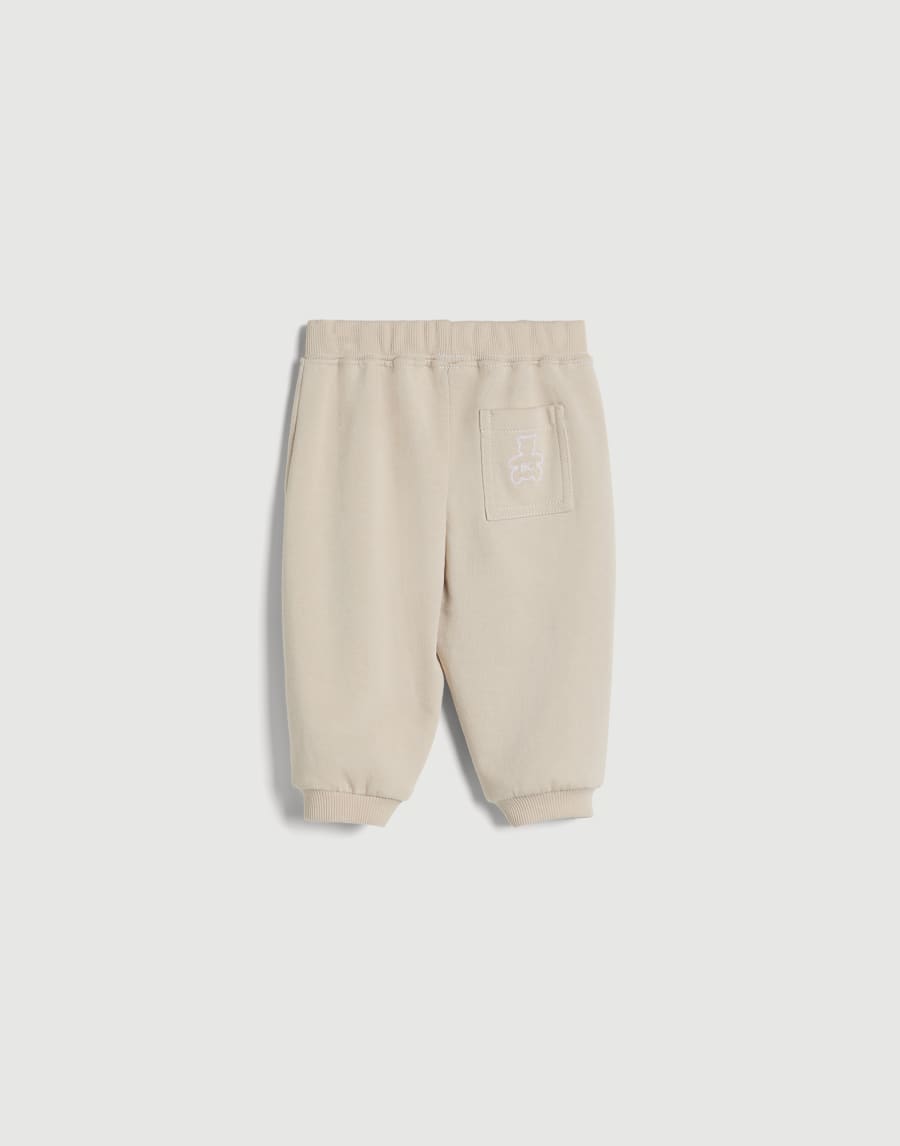French terry Baby Bernie trousers Sand Baby - Brunello Cucinelli