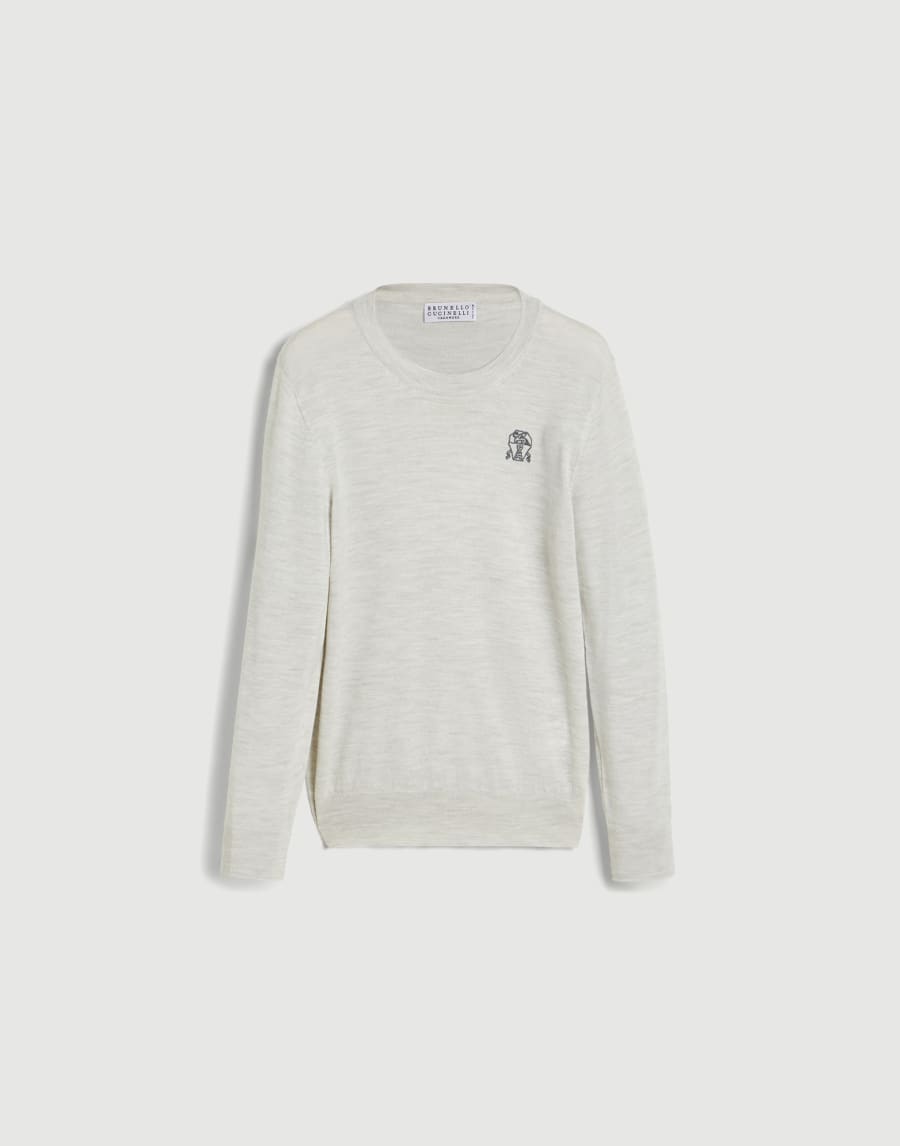 Pull léger avec broderie Brouillard Garçon - Brunello Cucinelli