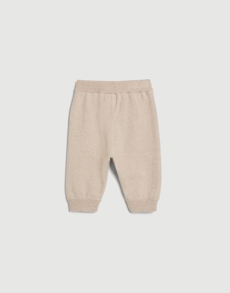 Bernie Baby cashmere trousers Beige Baby - Brunello Cucinelli
