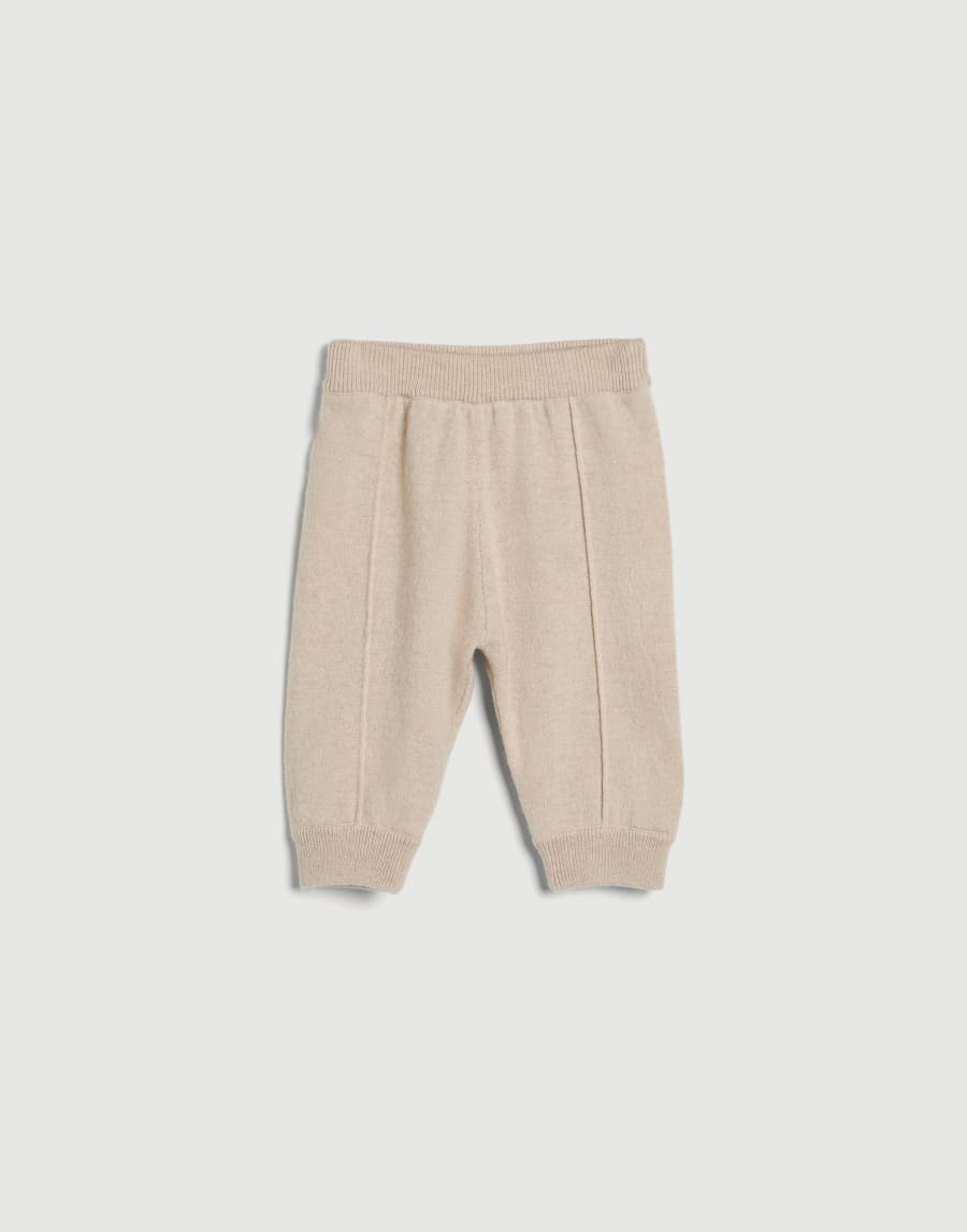 Bernie Baby cashmere trousers Beige Baby - Brunello Cucinelli