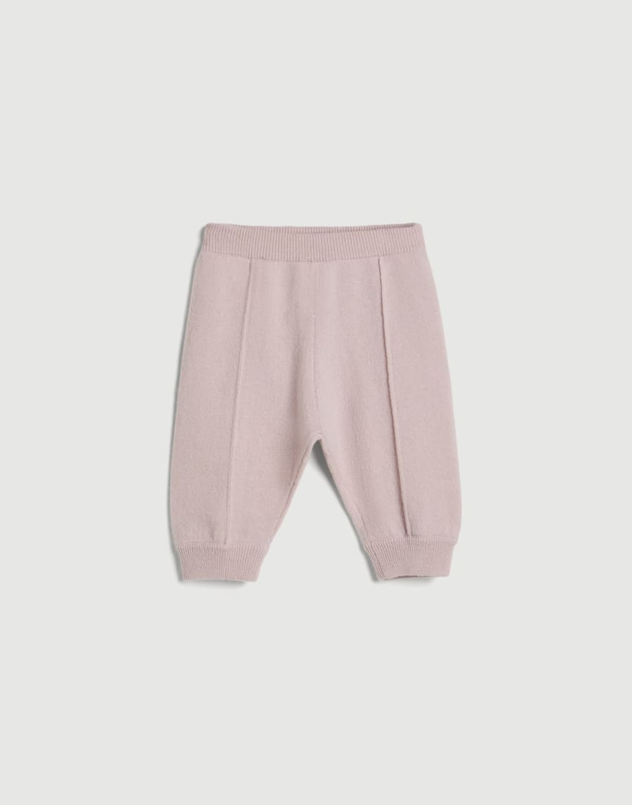 Bernie Baby cashmere trousers Pink Baby - Brunello Cucinelli