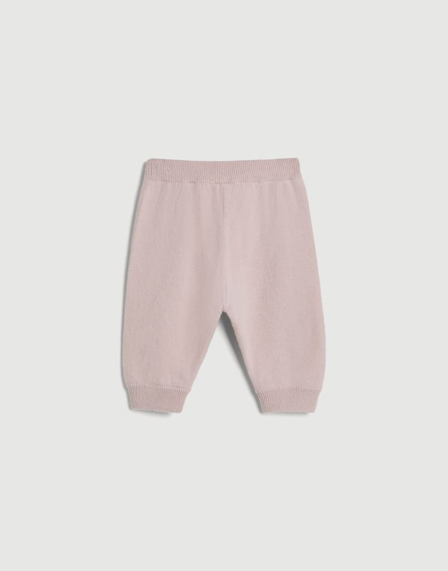 Bernie Baby cashmere trousers Pink Baby - Brunello Cucinelli