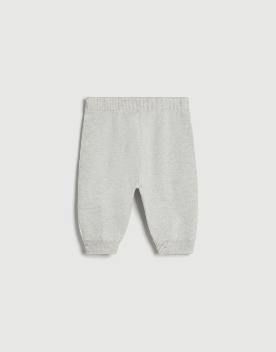 Bernie Baby cashmere trousers Light Grey Baby - Brunello Cucinelli