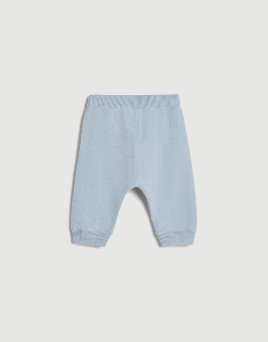 Bernie Baby cashmere trousers Sky Blue Baby - Brunello Cucinelli