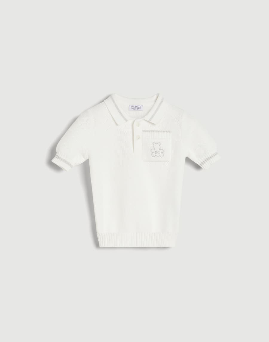 Baby Bernie polo shirt Panama Baby - Brunello Cucinelli