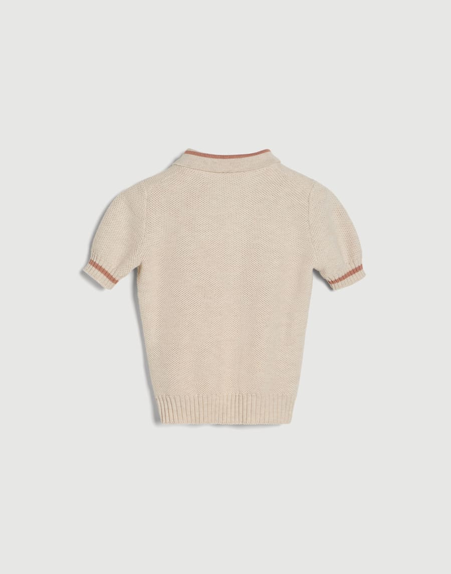Baby Bernie polo shirt Beige Baby - Brunello Cucinelli