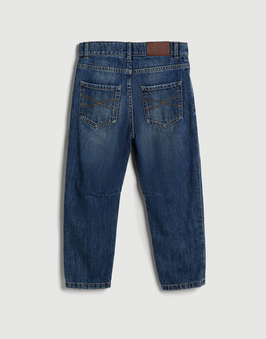 Five-pocket trousers Dark Denim Boys - Brunello Cucinelli