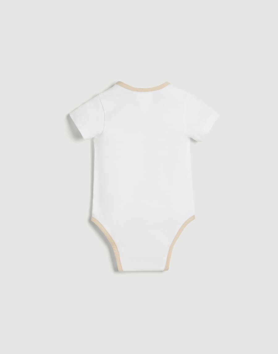 Baby Bernie bodysuit Beige Baby - Brunello Cucinelli