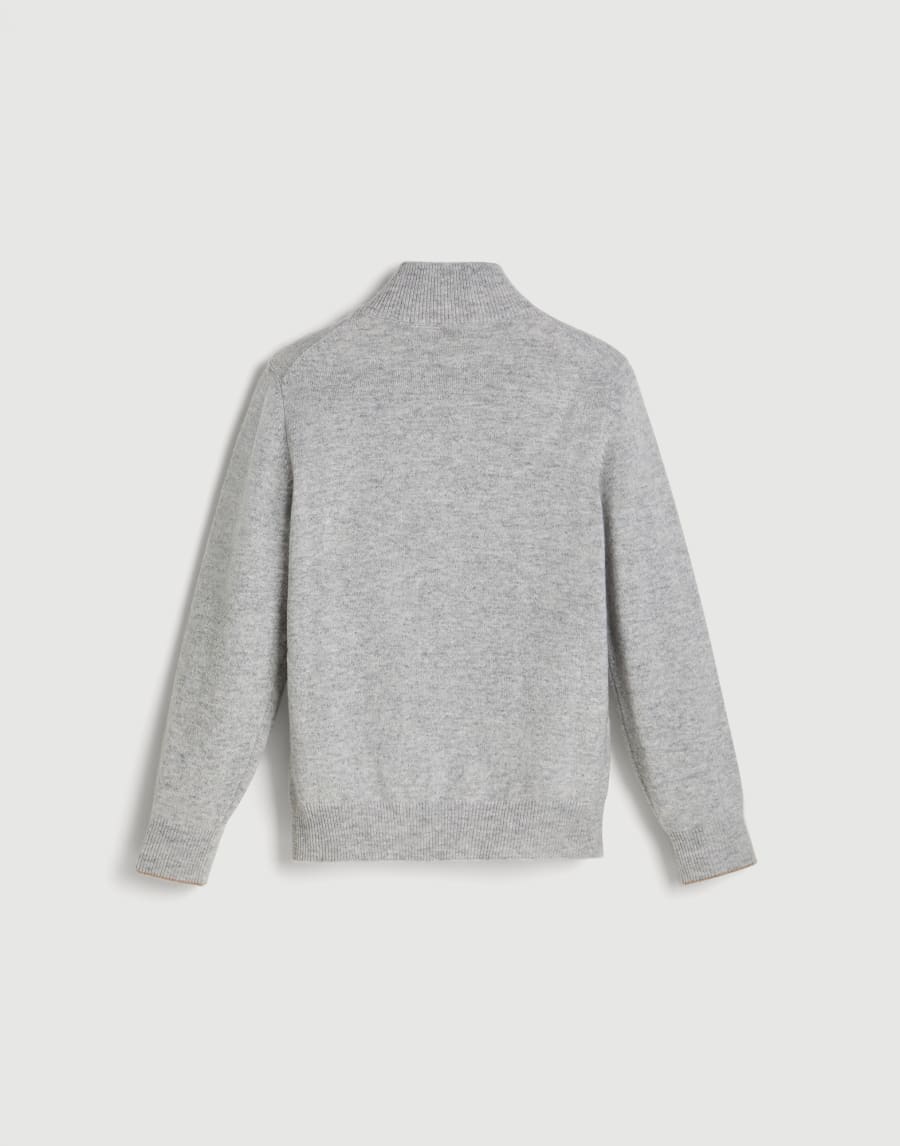 Cashmere cardigan with zipper Grey Boys - Brunello Cucinelli