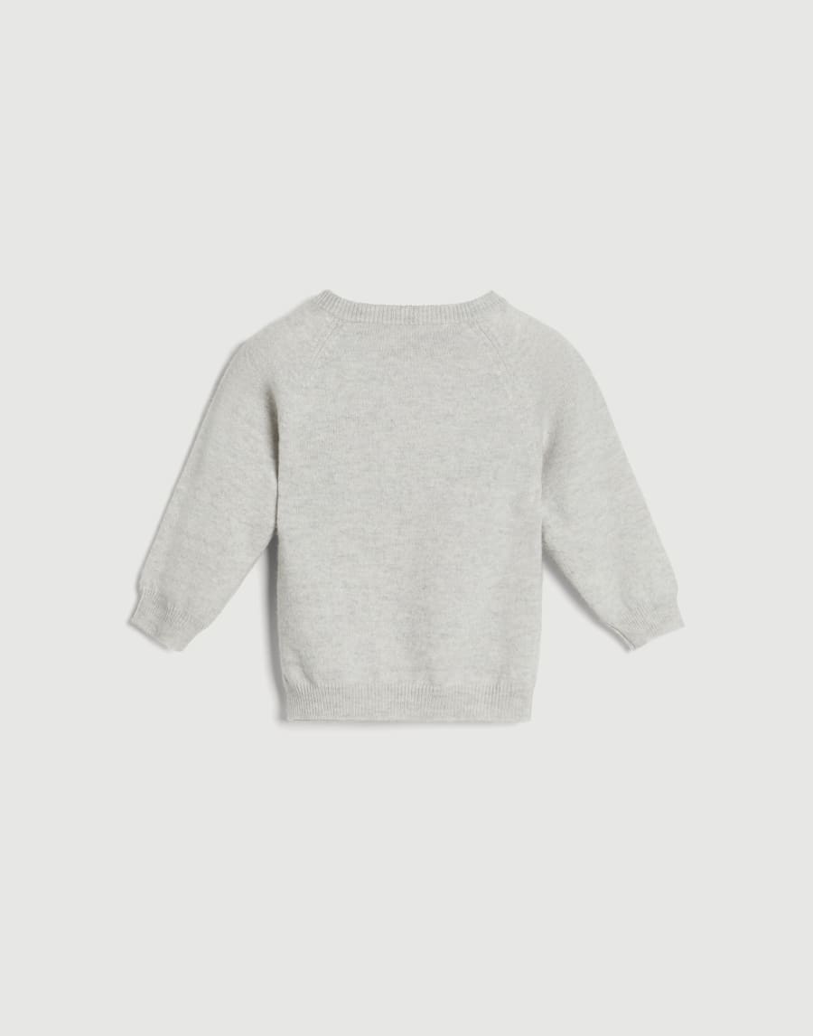 Bernie Baby cashmere sweater Light Grey Baby - Brunello Cucinelli