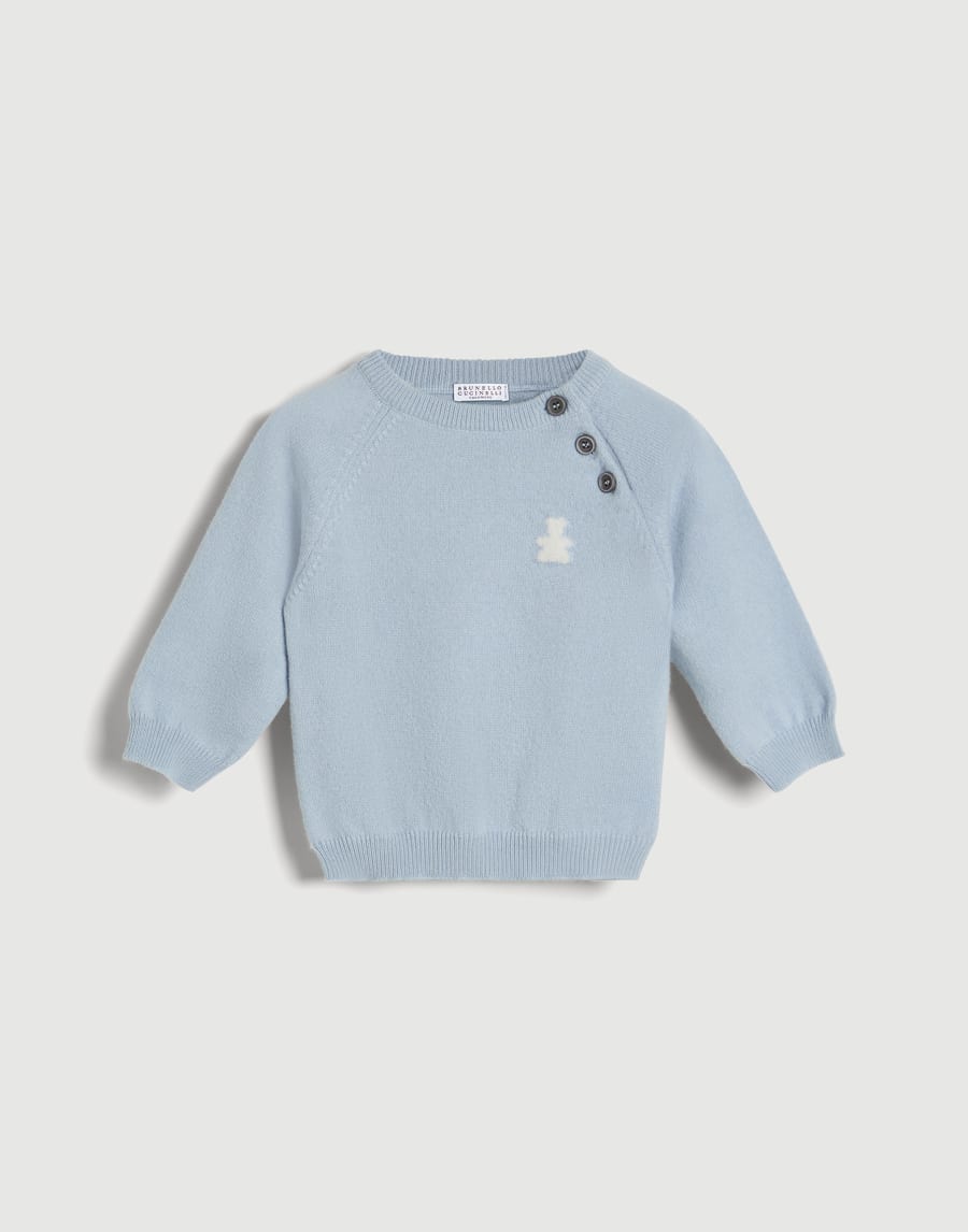 Bernie Baby cashmere sweater Sky Blue Baby - Brunello Cucinelli