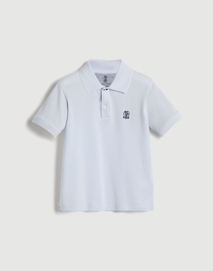 Piqué polo shirt Panama Boys - Brunello Cucinelli